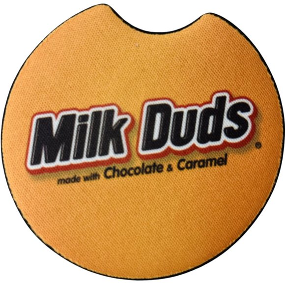 Car Coasters Milk Duds Chocolate Caramel Candy Snack Junk Food Set of 2 Neoprene - Picture 3 of 9